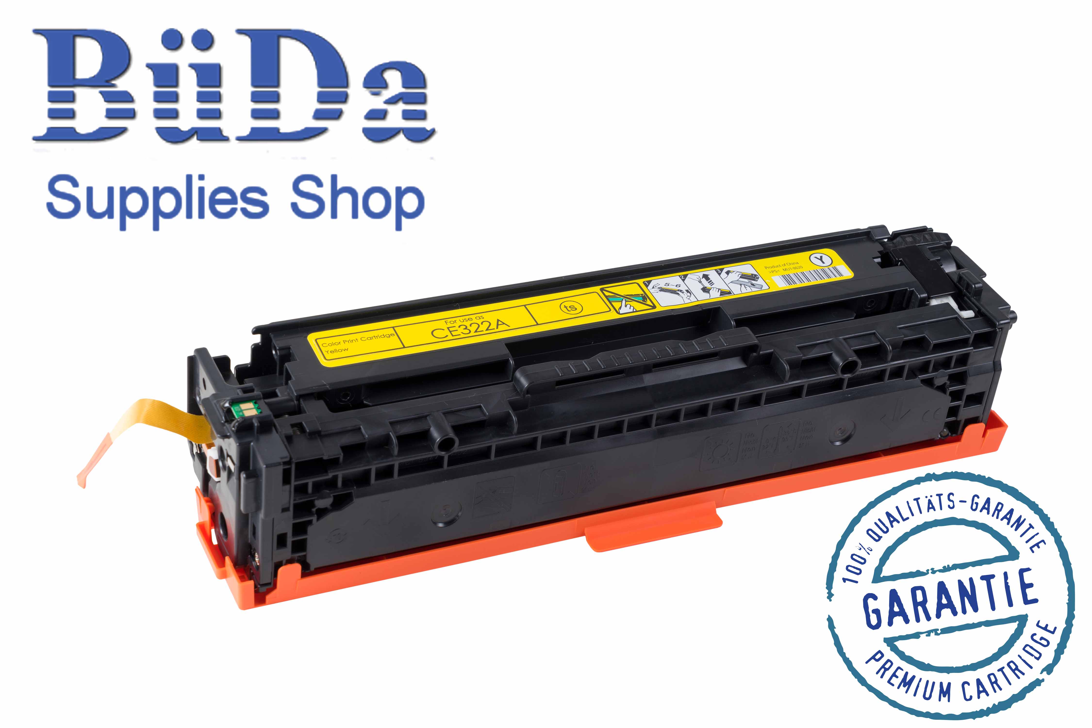 Hausmarke Toner-Modul komp. zu CE322A / 128A yellow 1300 Seiten