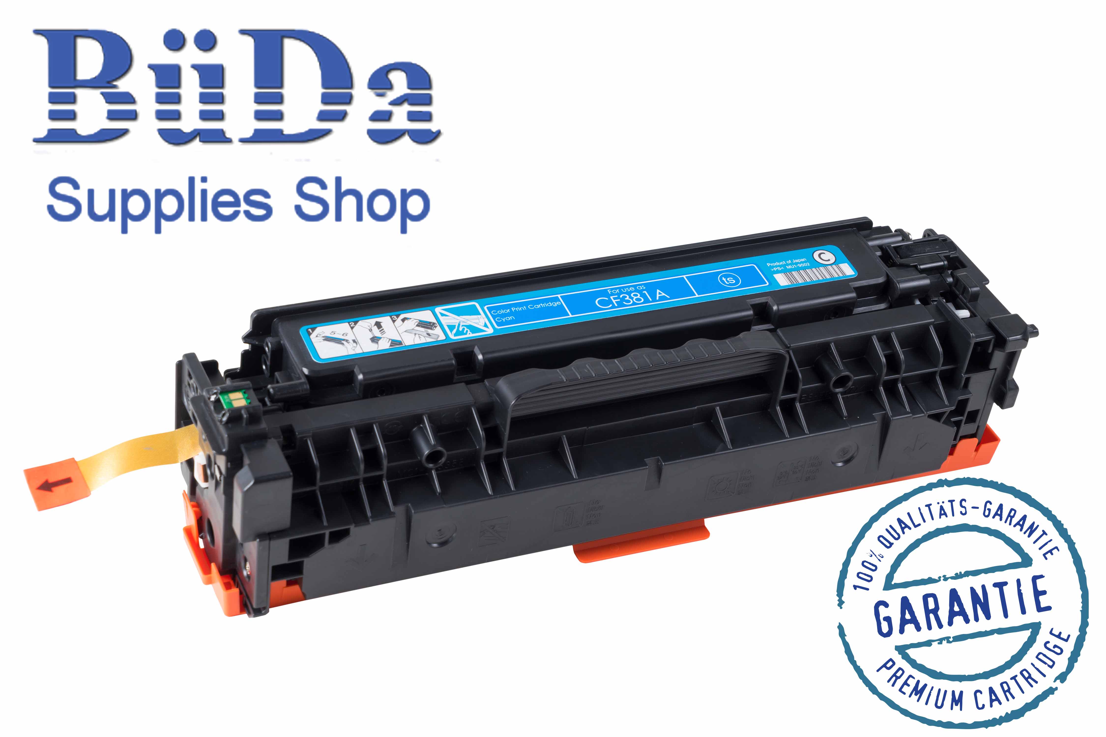 Hausmarke Toner-Modul komp. zu CF381A / 312A cyan 2700 Seiten