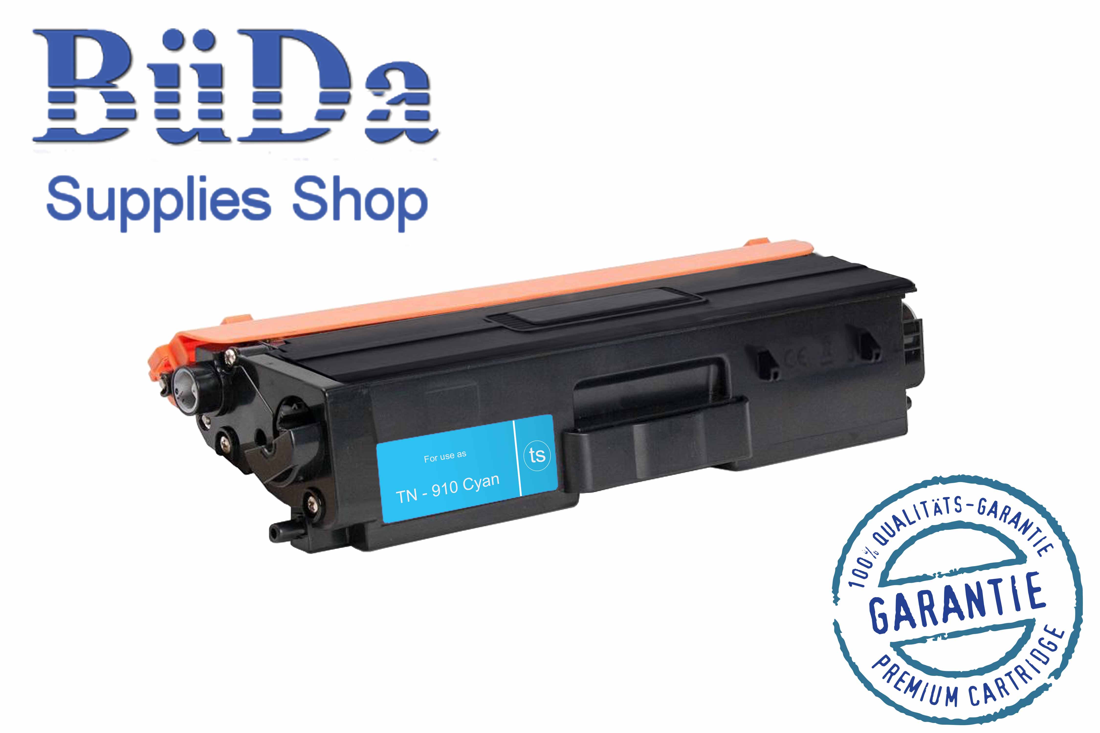 Hausmarke Toner-Modul komp. zu TN-910C cyan 9000 Seiten