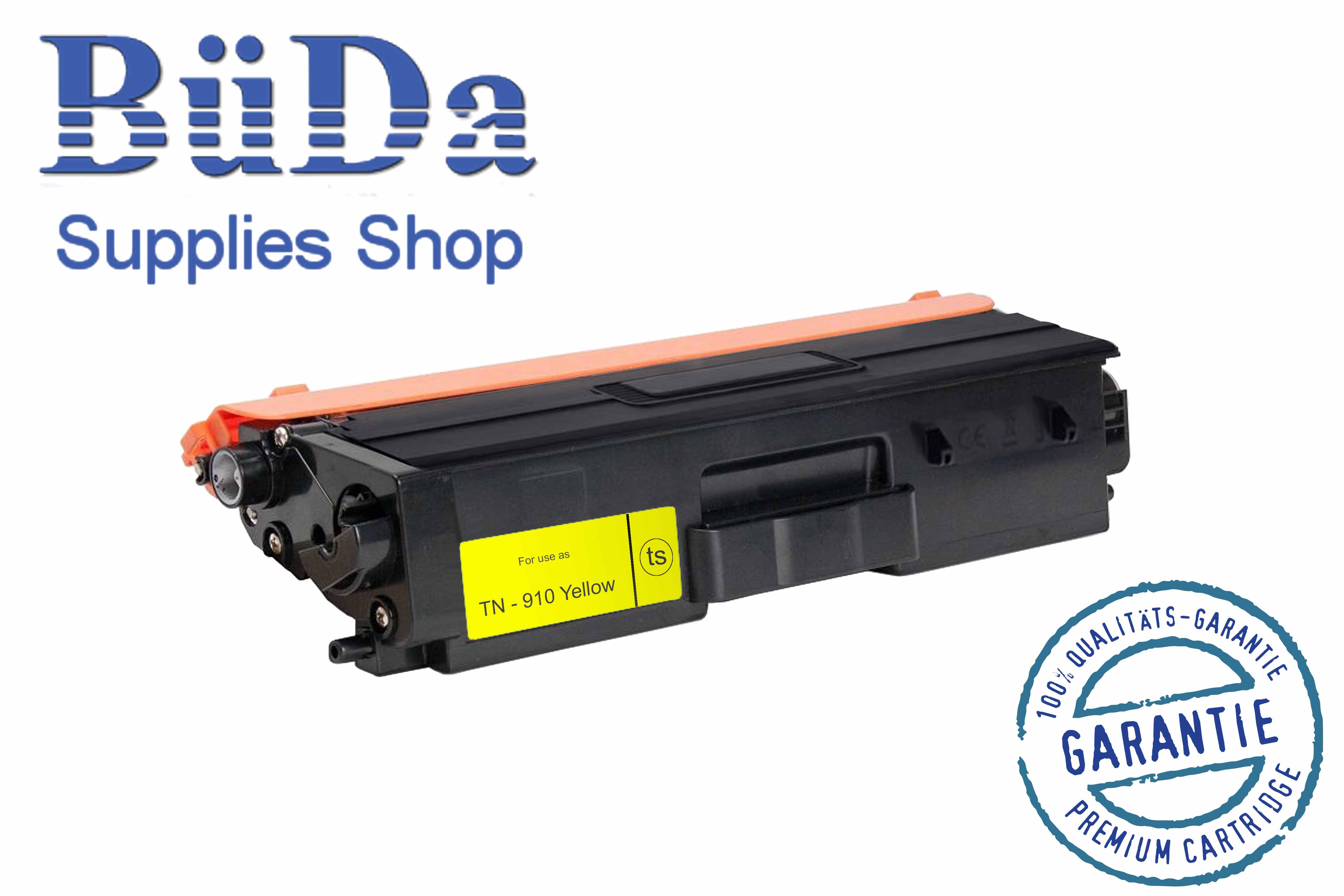 Hausmarke Toner-Modul komp. zu TN-910Y yellow 9000 Seiten